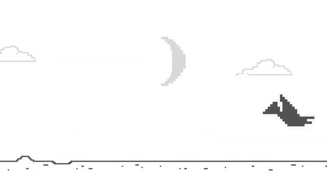 Chrome Offline T-Rex Dinosaur Game [8400x2100@60 from 1200x300] смотреть онлайн