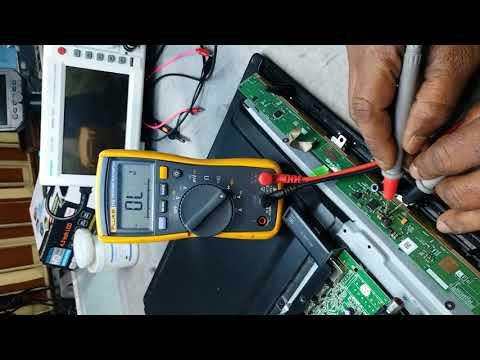 PHILIPS 32" LED TV BACK LIGHT OK NO PICTURE PROBLEM SOLVED ,LIVE PRACTICAL смотреть онлайн