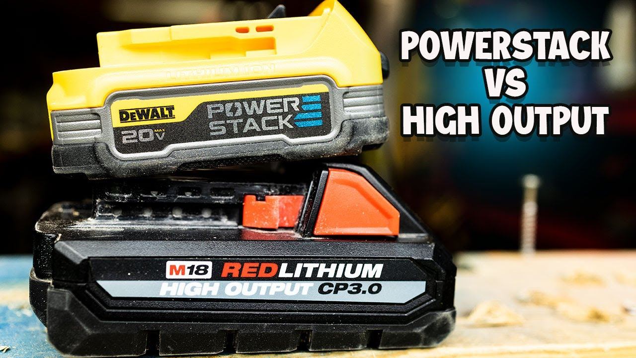 New DEWALT POWERSTACK Battery Takes on Milwaukee Tool High Output Battery (Plus a HUGE SUPRISE)! смотреть онлайн