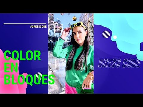 "Color en bloque", une tus tres colores favoritos y arma tu look смотреть онлайн