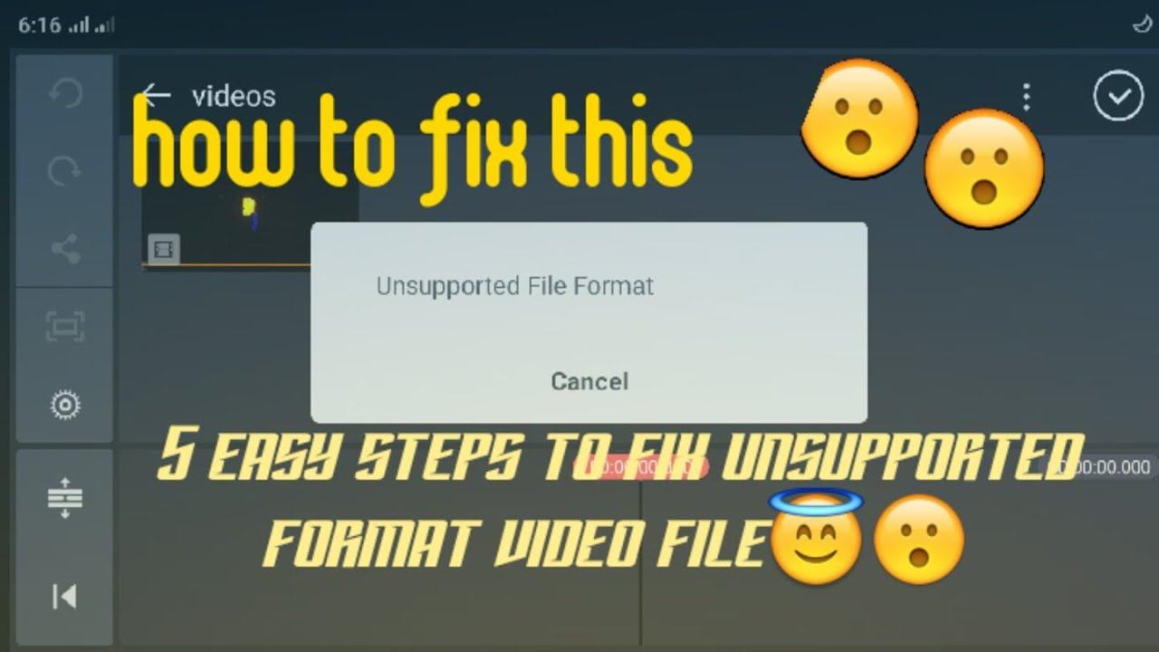 How to fix unsupported format video file😇 смотреть онлайн