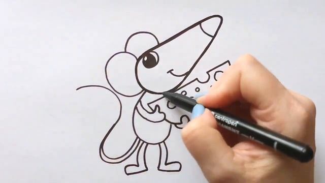 МЫШОНОК С СЫРОМ / мультик раскраска для детей / Нарисуй Ка смотреть онлайн