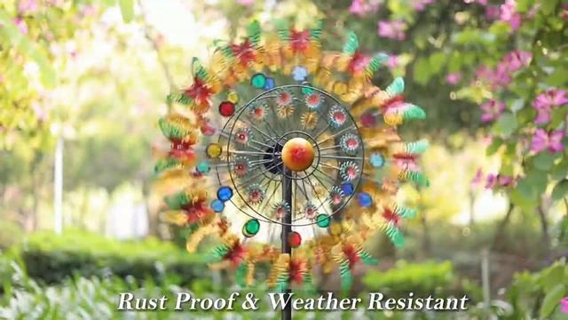 HELIX BUTTERFLIES FLOWERS WIND SPINNER смотреть онлайн