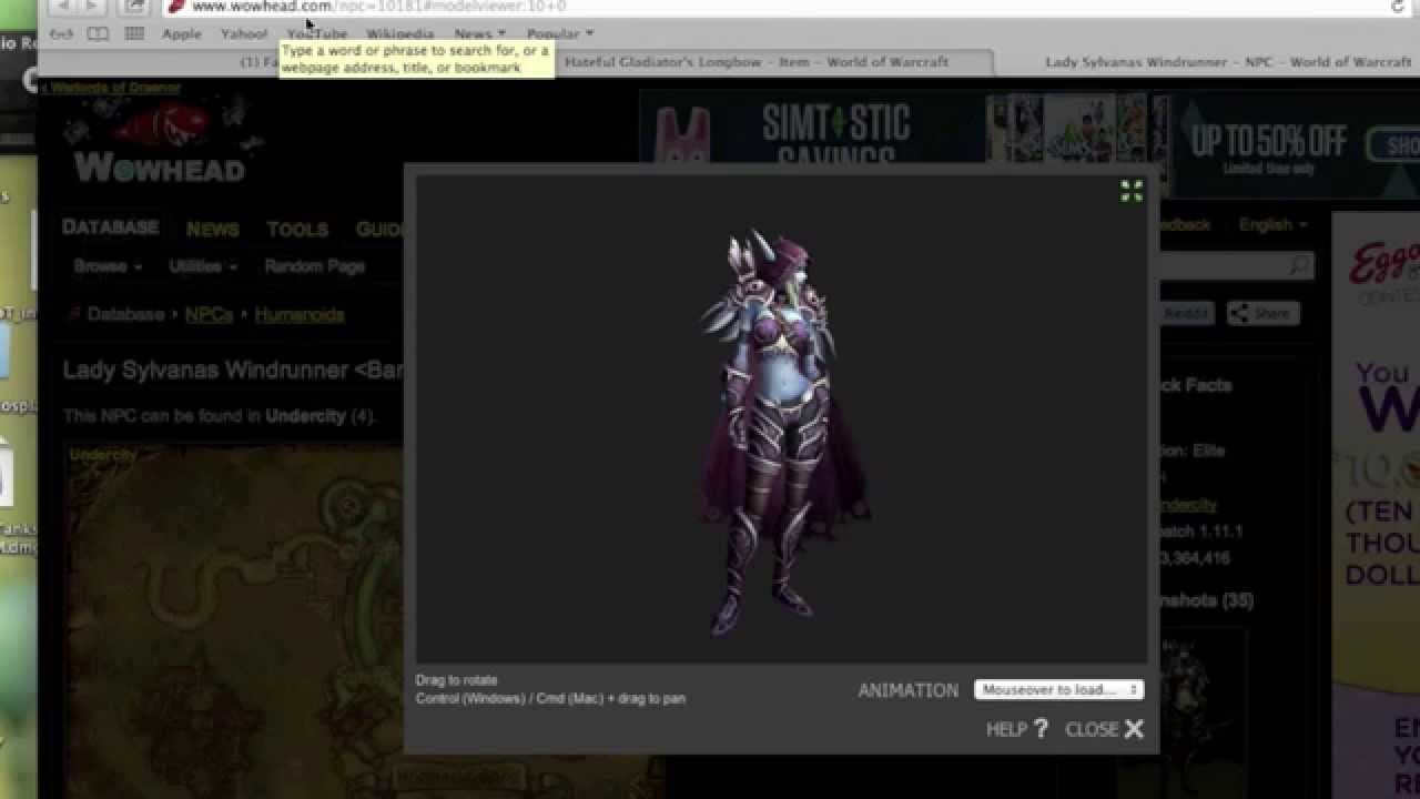 Katie Fleming Cosplay: Lady Sylvanas Cosplay 3D смотреть онлайн