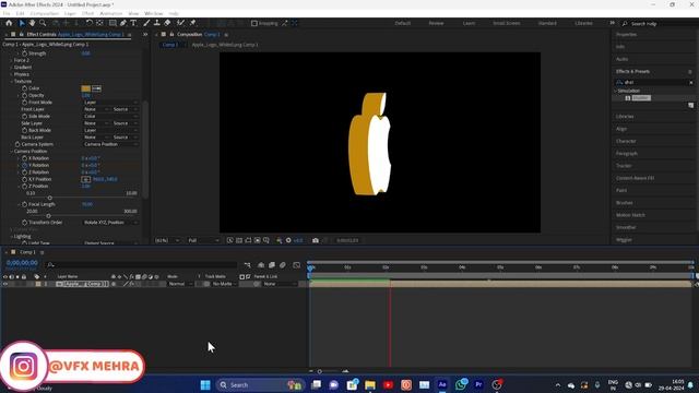 How To Make 3D Rotate Logo In AfterEffects /आफ्टरइफेक्ट्स में 3डी रोटेट लोगो कैसे बनाएं смотреть онлайн