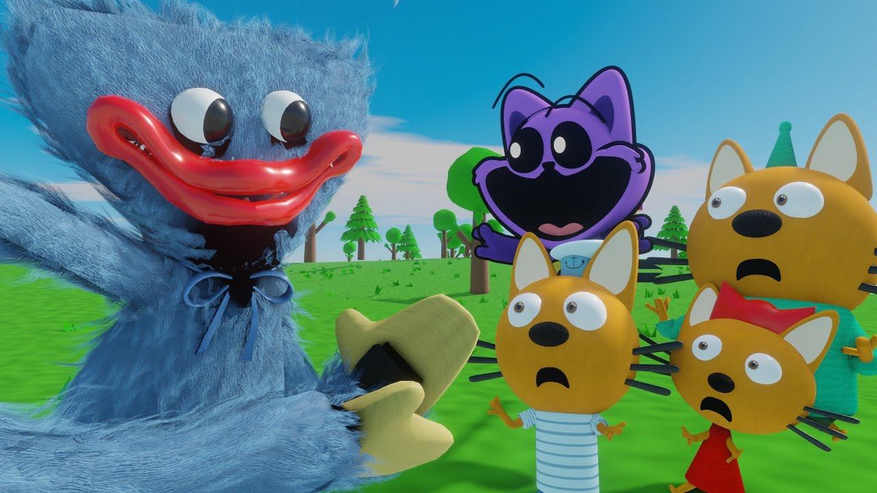 ТРИ КОШАКА И КОТ ДРЕМОТ! | 3D ANIMATION смотреть онлайн