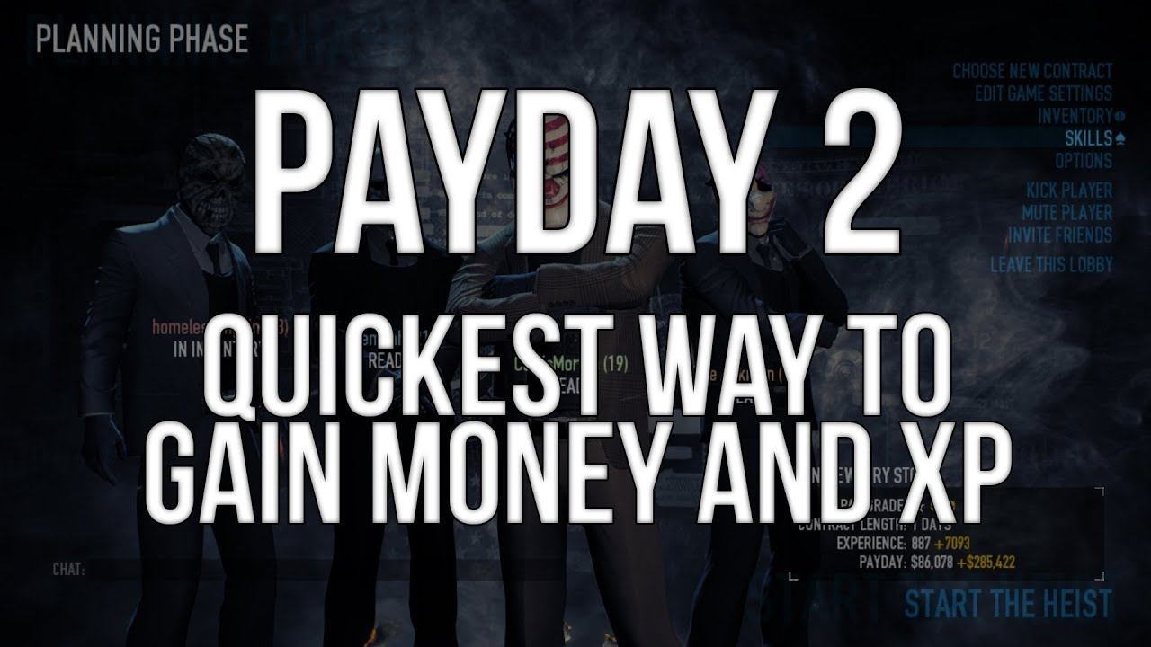 Payday 2 | Quickest way to Gain XP and Money! смотреть онлайн