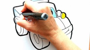 ГРУЗОВИК / КРАСОЧНАЯ РАСКРАСКА / УЧИМСЯ РИСОВАТЬ И РАСКРАШИВАТЬ / Нарисуй Ка