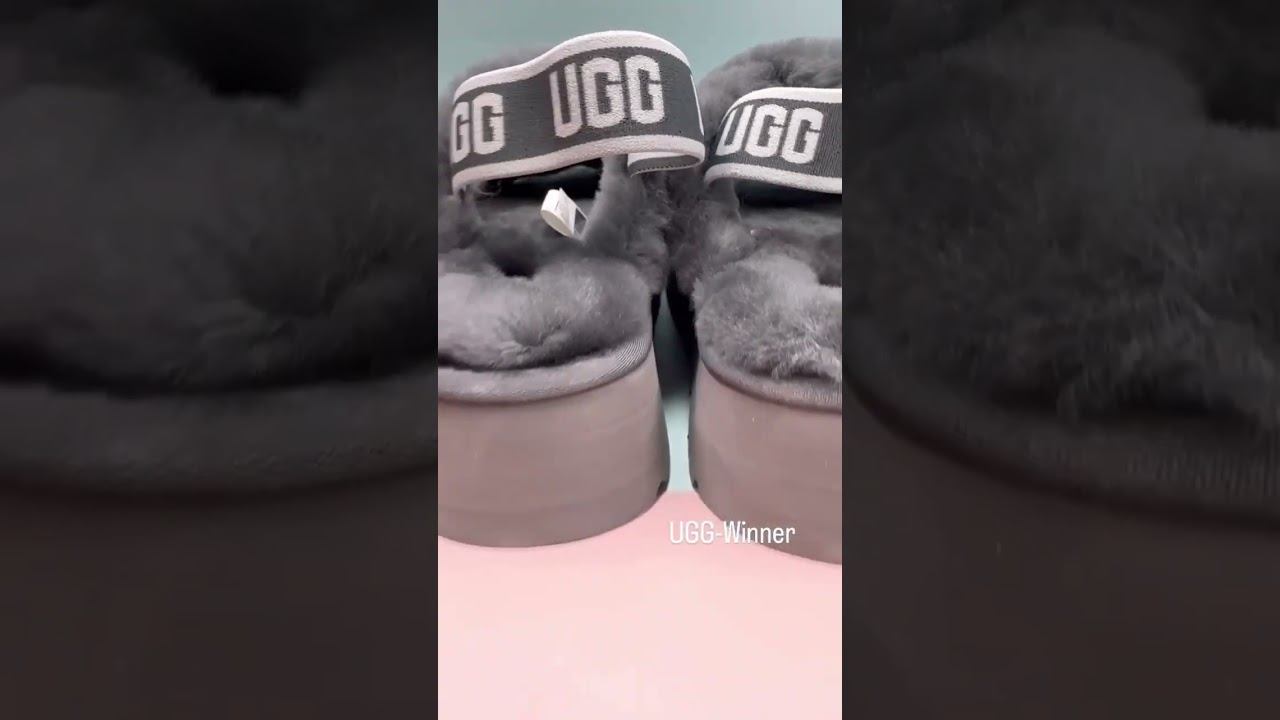 UGG Тапочки на платформе DISCO GREY смотреть онлайн