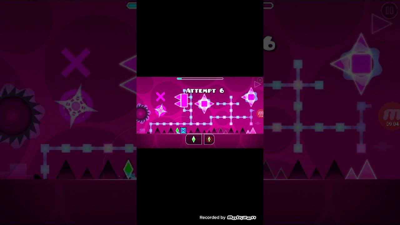 Прохождение всех уровней в практике в игре Geometry Dash смотреть онлайн