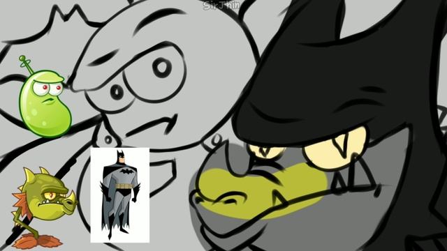 Laser Bean As Super Man Snap Dragon into Batman Speed Paint | Plants Vs Zombies 2 | смотреть онлайн