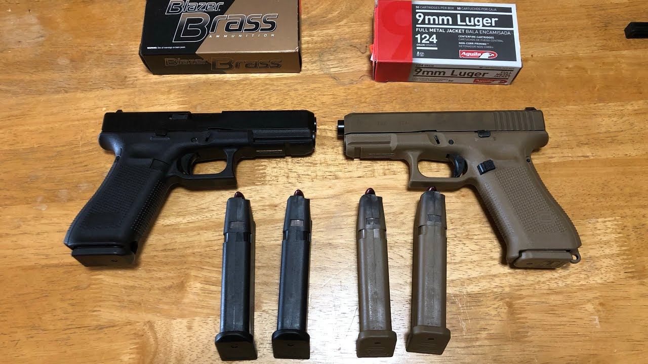Glock 17 Gen 5 vs Glock 19X tabletop look смотреть онлайн