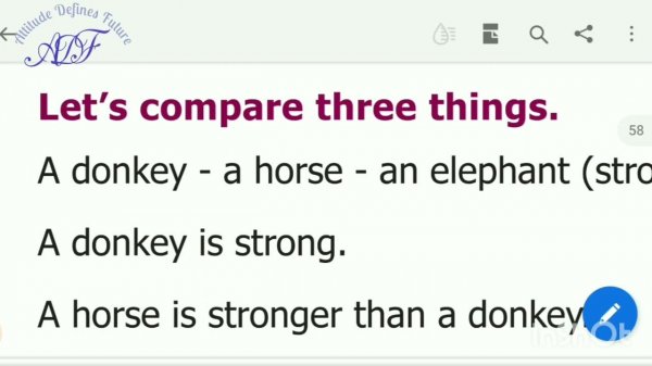 degrees of comparison book back exercises Tamil| 8th English chapter 2|ADF