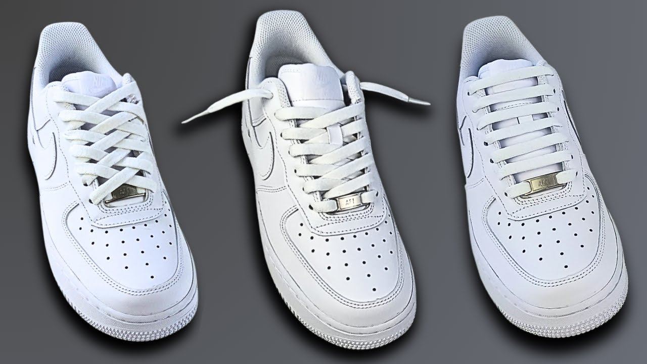3 Cool Ways How To Lace Nike Air Force 1 (Nike Air Force 1 Lacing) смотреть онлайн