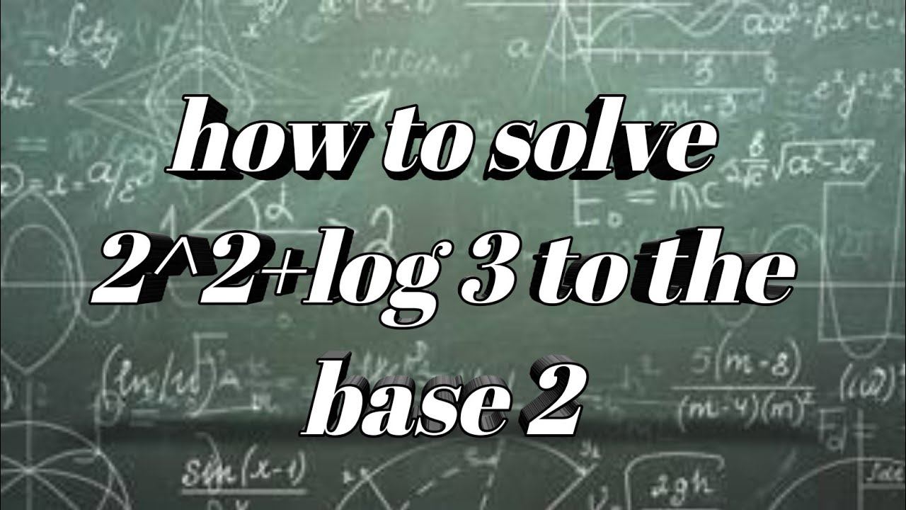 How to solve 2^2+log 3 to the base 2 ? very simple trick you must watch #simpletricks смотреть онлайн