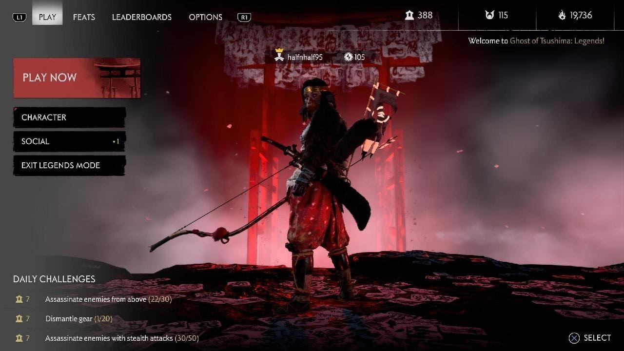 Ghost of Tsushima - Legends Survival Online PS5 4K 60fps смотреть онлайн