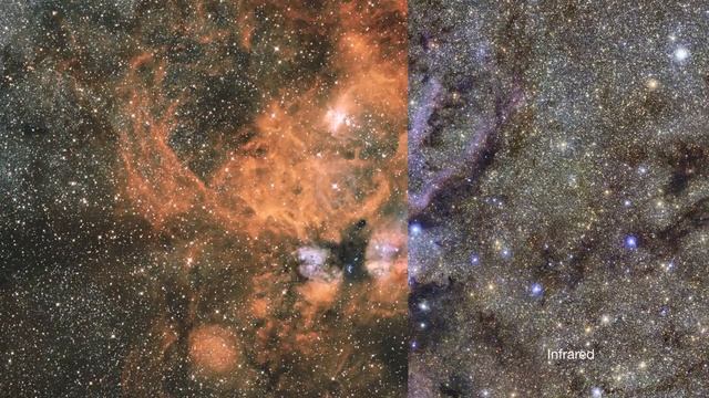 Lobster Nebula Reveals Hidden Secrets in Infrared Light | ESO Space Science HD Video смотреть онлайн