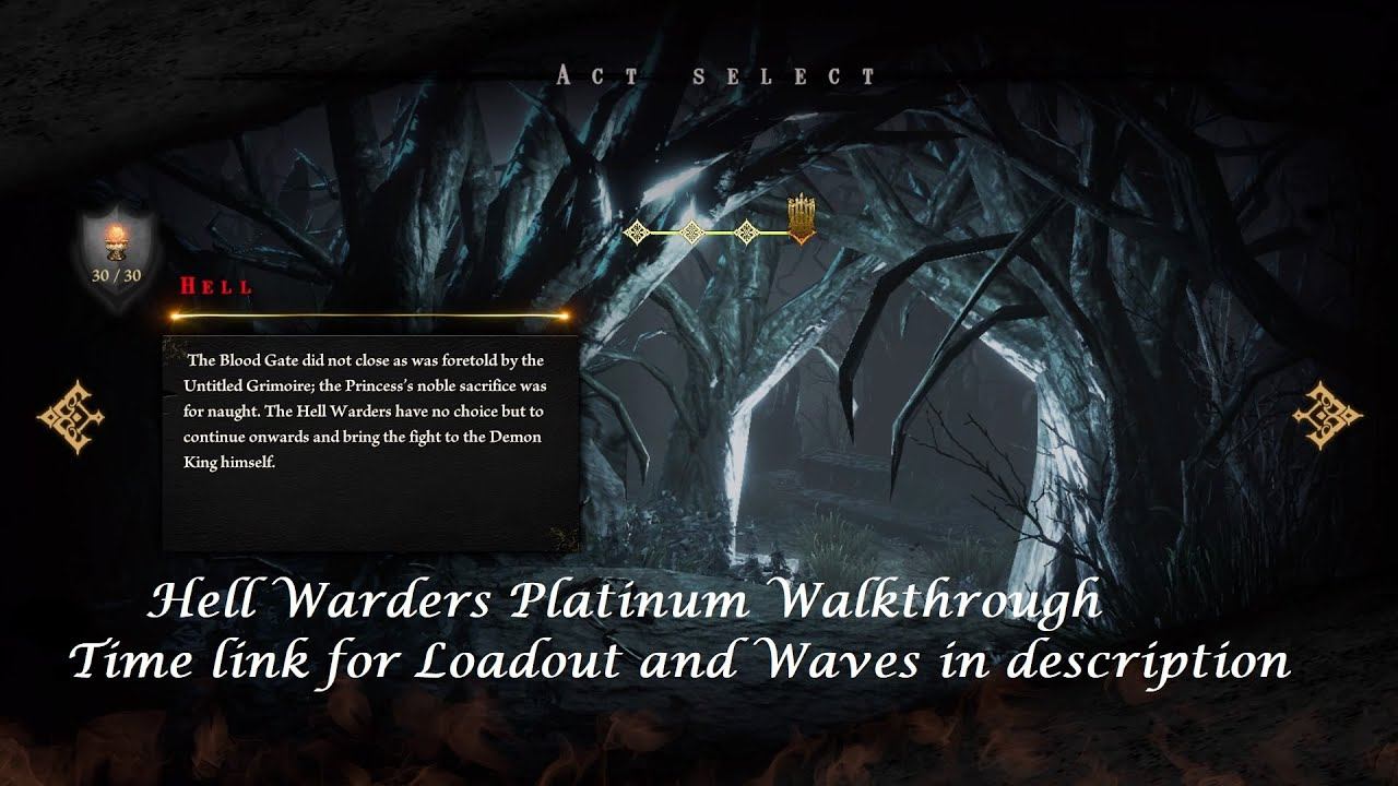 Hell Warders PS4 - ACT 4 - Platinum Walkthrough for Single Player - Hard Difficulty смотреть онлайн