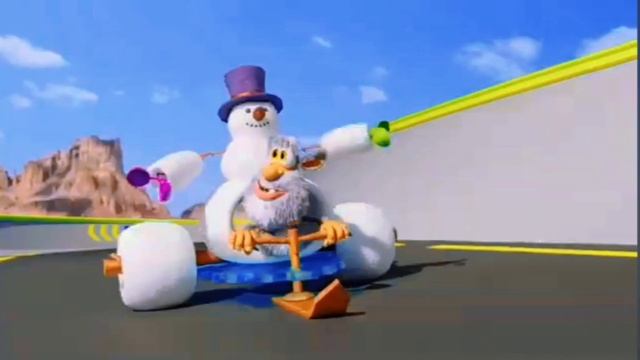 Буба участвует в гонках. Анимация смотреть онлайн