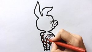 Как нарисовать ПЯТАЧКА / раскраска для детей / Нарисуй Ка
