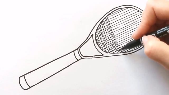 БАДМИНТОН / РАКЕТКА И МЯЧ / мультик раскраска для детей / Нарисуй Ка смотреть онлайн