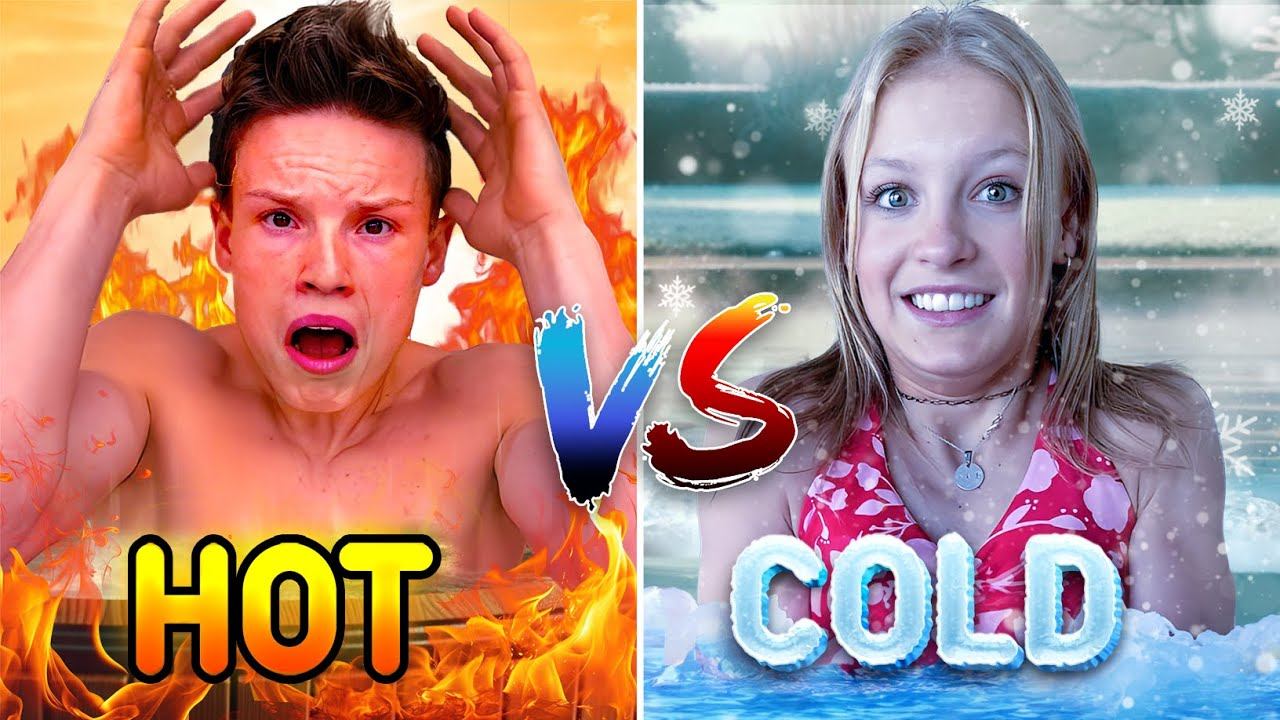Hot VS Cold Water and Ice Challenge! смотреть онлайн