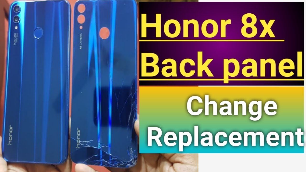 Honor 8x Back panel Change open Replacement crack broken. смотреть онлайн