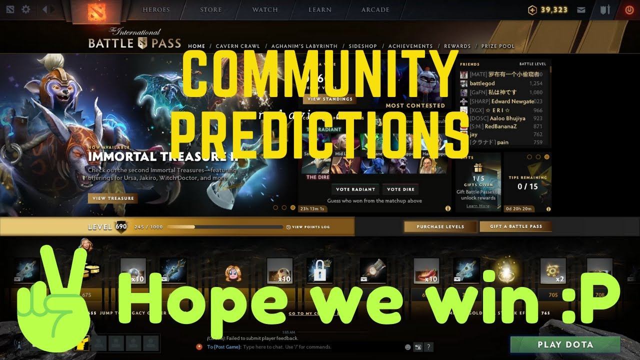 Dota 2 - Community Predictions - 31st August | TI 10 Battlepass 2020 смотреть онлайн