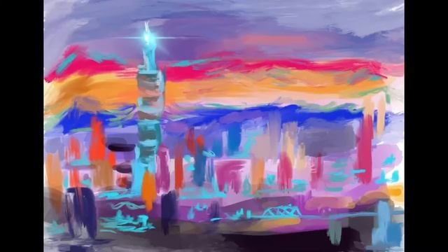City Vibe #procreate #ipadart смотреть онлайн