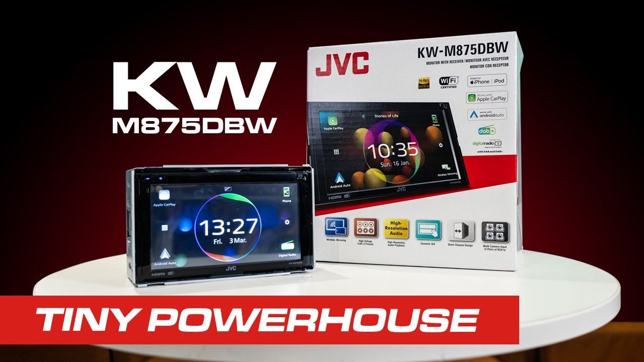 JVC KW-M875DBW Wireless Carplay, Android Auto Stereo - The Flagship Model | Car Audio Security смотреть онлайн