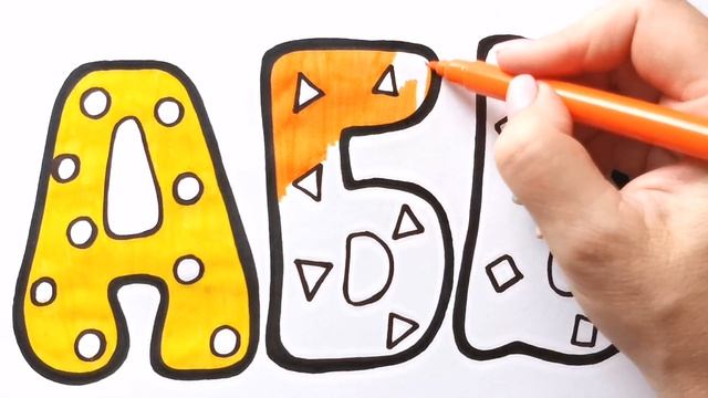 Как нарисовать БУКВЫ А Б В АЛФАВИТ / раскраска для детей / Нарисуй Ка смотреть онлайн