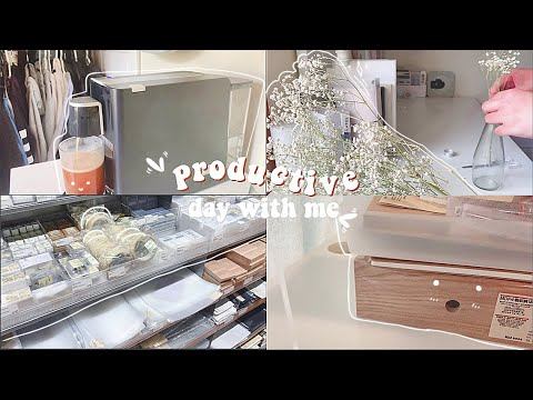 productive day with me // coffee, shopping, asmr muji haul смотреть онлайн