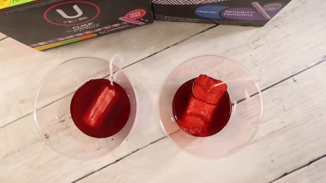 Are the U by Kotex Click Tampons better than the SECURITY TAMPONS???? *LIQUID TEST* смотреть онлайн