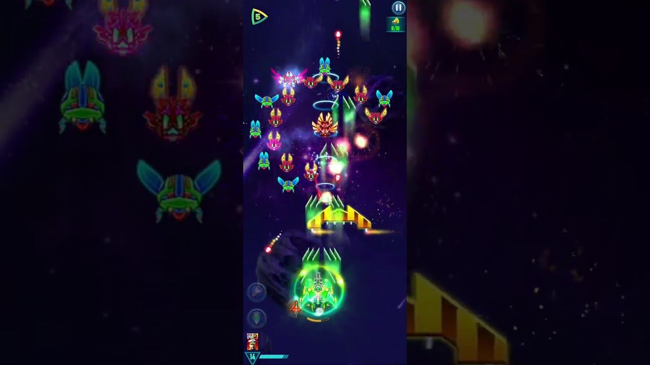 Galaxy Attack Alien shooter {Boss-33}Level_132 mode apk unlimited money 🤑 смотреть онлайн