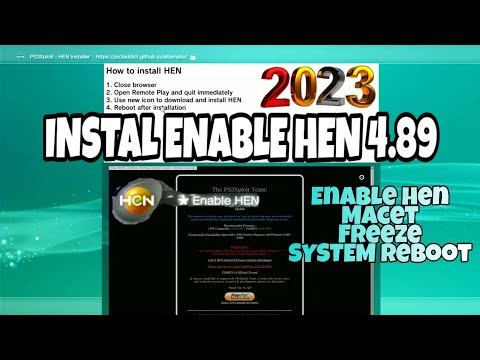 INSTAL ENABLE HEN HFW 4.89 PS3 HEN смотреть онлайн