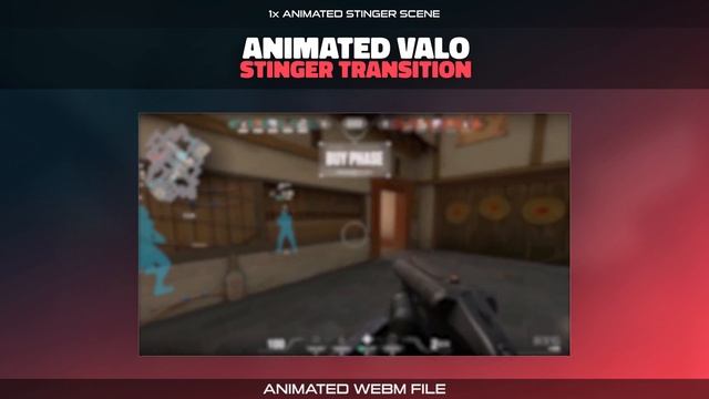 Animated Twitch Stinger Transition for Valorant Streamers | Future Glitch Overlay Scene смотреть онлайн