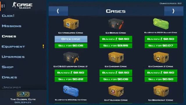 Открытие кейсов case clicker. В конце сюрприс. 2# смотреть онлайн
