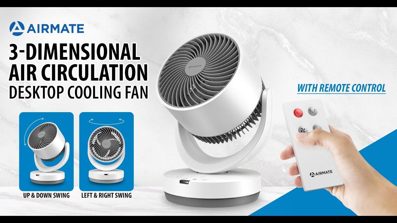 AIRMATE 3D Air Circulation Desktop Fan | Urban Tech смотреть онлайн