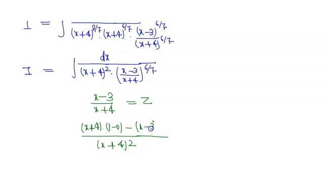 The integral intdx/[(x+4)^(8/7)(x-3 |JEE MAINS |Q 07|YEAR 2020 | INDEFINITE INTEGRATION| MATHEMATIC смотреть онлайн