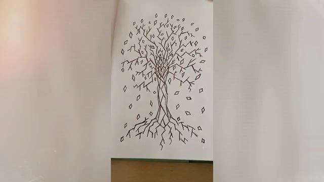 рисунок сердечное дерево 🌳 смотреть онлайн