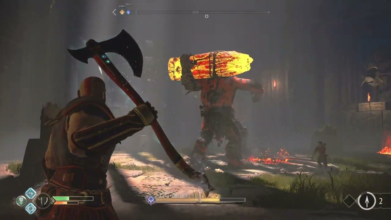 God of War 2018 ps5 boss troll fight смотреть онлайн
