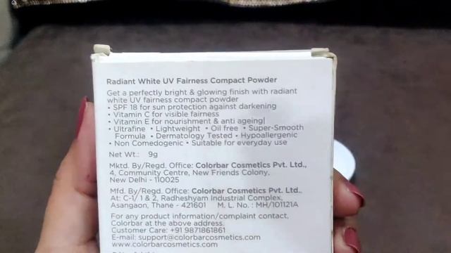 Colorbar Compact review || Radiant white UV Fairness compact powder || with SPF 18 смотреть онлайн