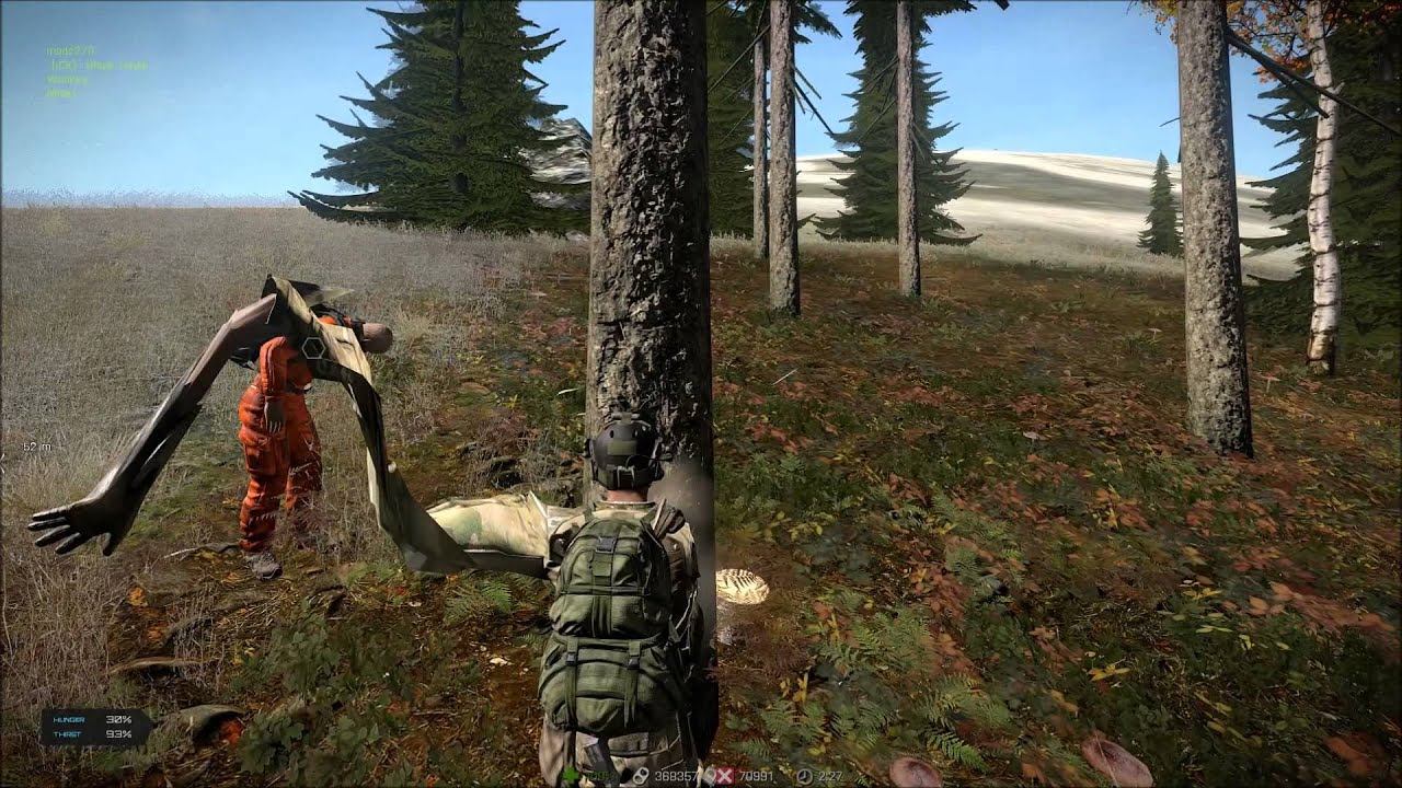 Taking A Swing at some trees Arma 3 Exile mod смотреть онлайн