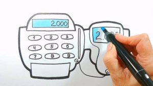 КАССА / КАССОВЫЙ АППАРАТ / раскраска / Нарисуй Ка