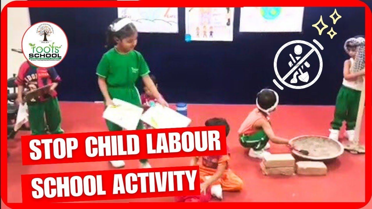 STOP CHILD LABOUR SCHOOL ACTIVITY || ROOTS SCHOOL #rootsschool #rootsschoolkota #schoolactivity смотреть онлайн