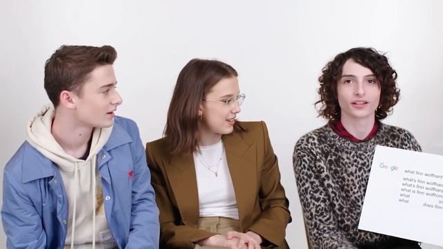 Millie Bobby Brown, Finn Wolfhard & Noah Schnapp Answer Web Most Searched Questions  / Funny Editio