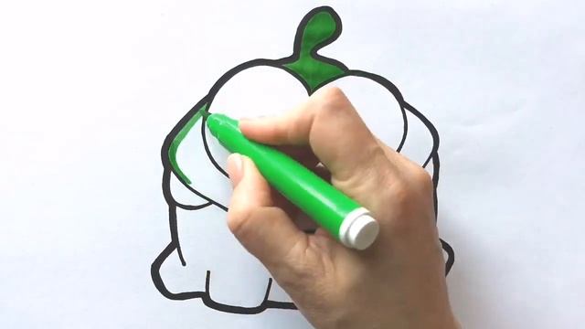 Как нарисовать АМ НЯМА / раскраска для детей / Нарисуй Ка смотреть онлайн