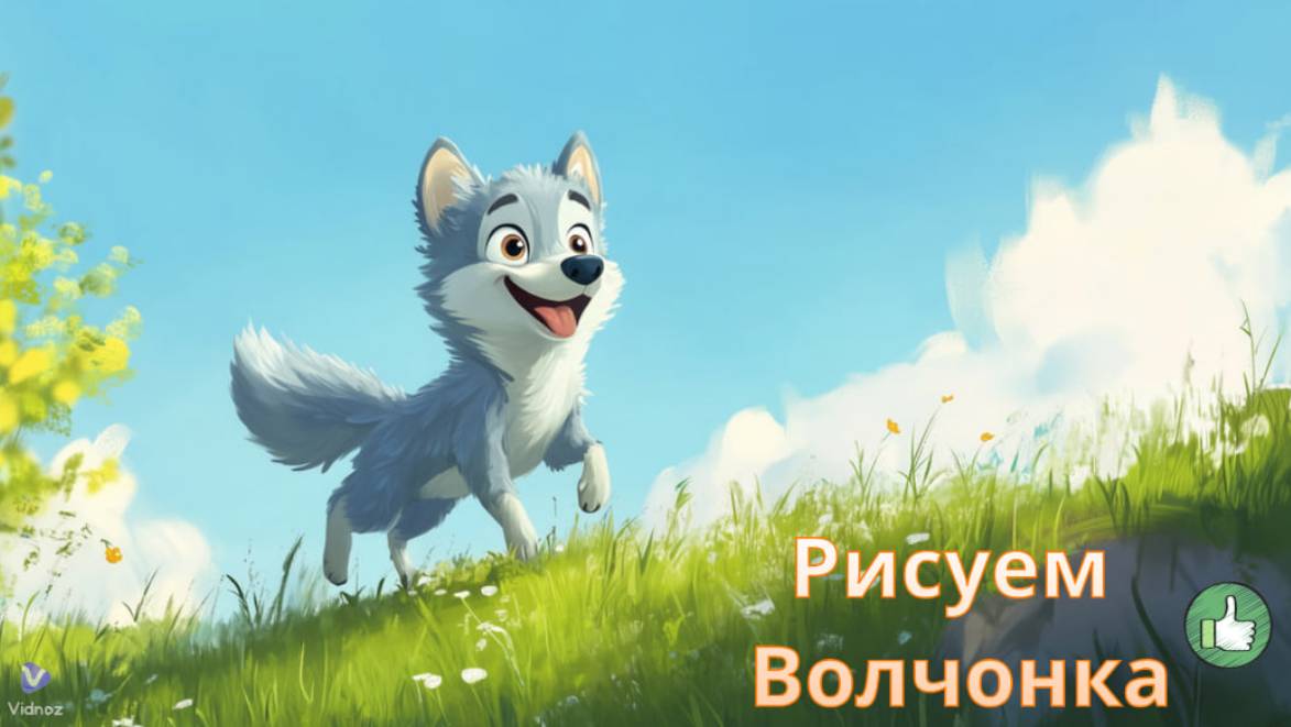 Маленькие художники: Рисуем Волчонка - Детский образовательный мультфильм смотреть онлайн