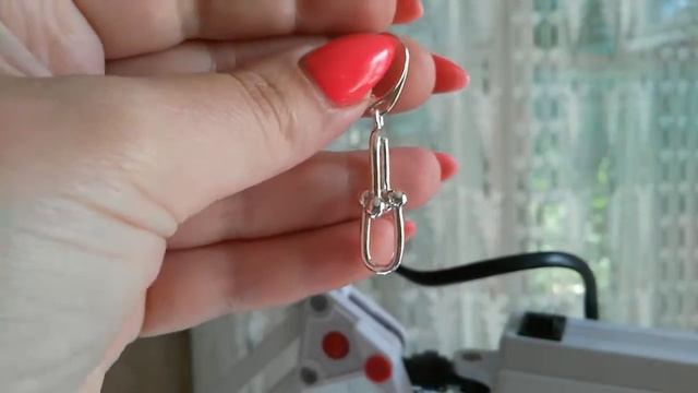 Серебряные серьги ГЕОМЕТРИЯ смотреть онлайн