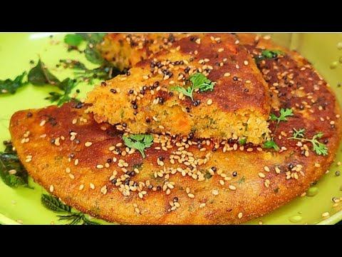 No soak No ferment ready in 15 Minutes Breakfast Recipe | Instant Rava Handvo | gujrati handvo смотреть онлайн